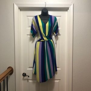 Apt 9 striped dress NWT size L
